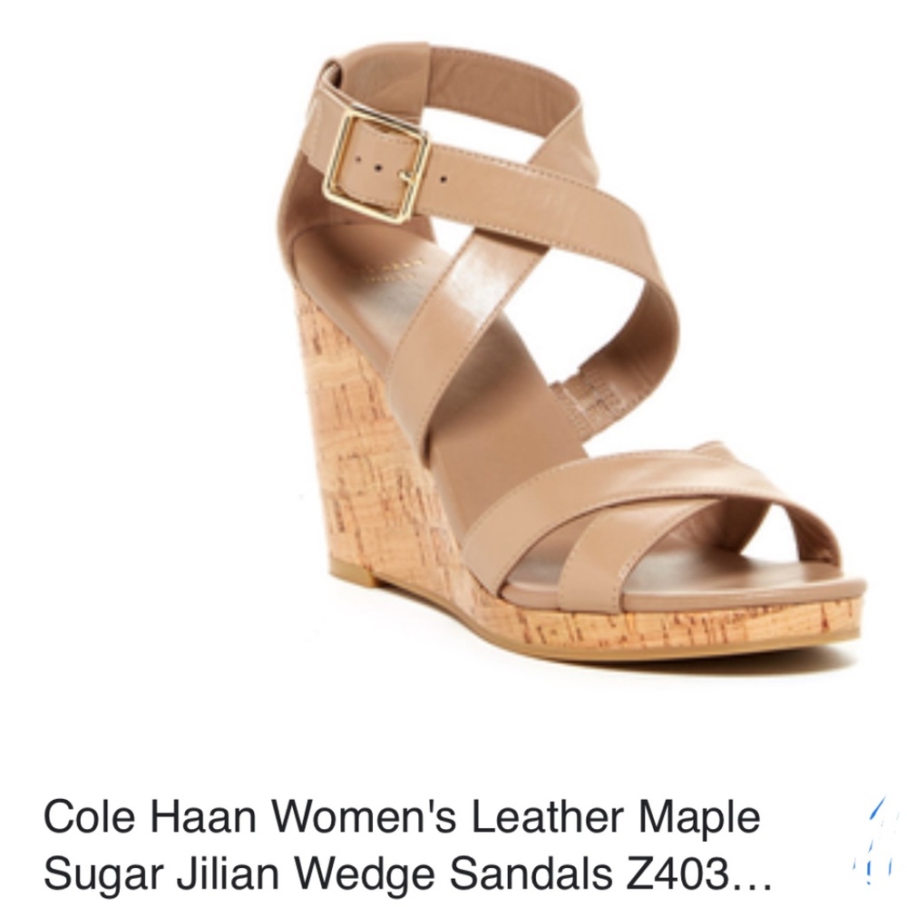 Cole Haan Nude Wedge NWT